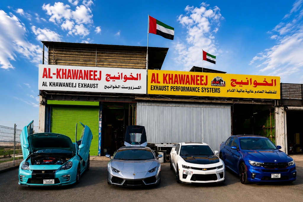 Al Khawaneej Exhaust & Performance Workshop Header