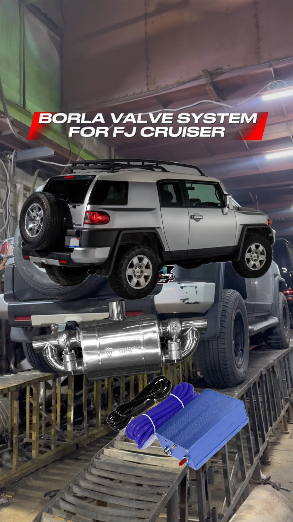 AKH Toyota FJ Cruiser Borla Valve system installation
